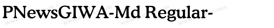PNewsGIWA-Md Regular字体转换